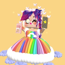 cute rainbow gal cute and preppy fairy