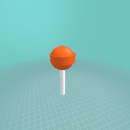 yummy orange lollipop