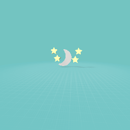 Stars and moon