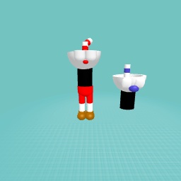 Cup head and mug man
