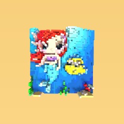 Ariel and Flounder ( from tne little mermaid)