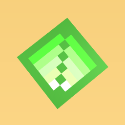 The 3D green diamond