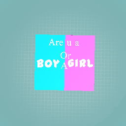 Are u a boy or girl?