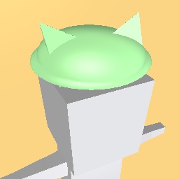 Lime kitty hat <3