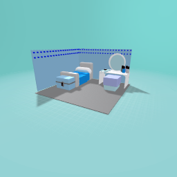 Auesthentic light blue room