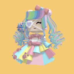 cute coton candy Girl !!
