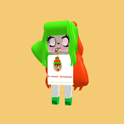 Meh in mehs christmas outfit