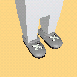 blue shoes