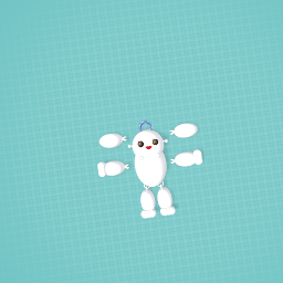 Poseable bunny pendant/keychain printable (flexi legs!)