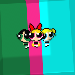 The Powerpuff Girls Pixel art