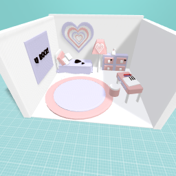pink bed room