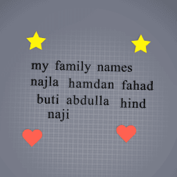 my family my name is not in there