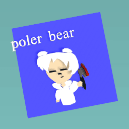 poler bear as a humen