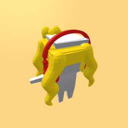 Blondie with headphones