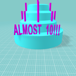 MY ALMOST 10 CAKE
