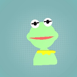 I tried to do kermit the frog