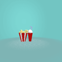 Popcorn and drink (bad)