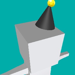Gold and Black cone hat