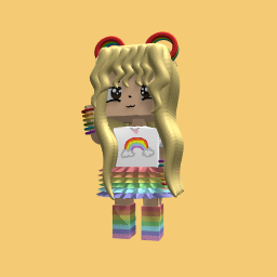 Rainbow kawii girl
