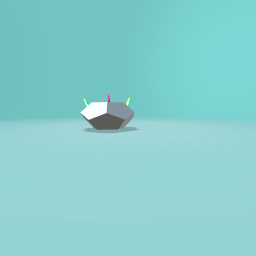 Red Saphire and Emerald unicorn model