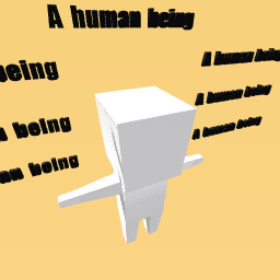 A human being