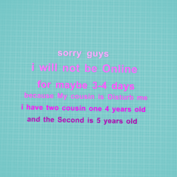 sorry guys