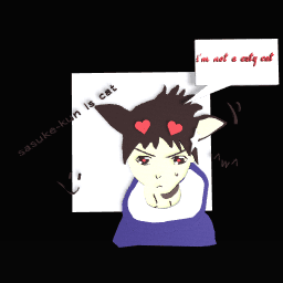 sasuke-kun is cat ^v^
