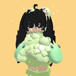 meh in froggy outfit