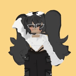 Y2K grey and black girl