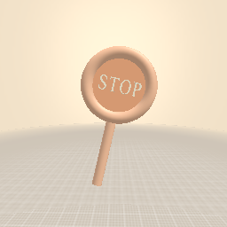 Aesthetic stop sign