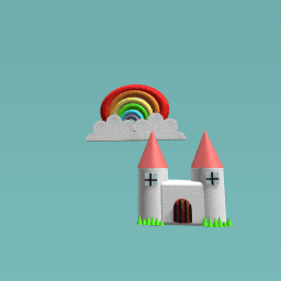 Castle with Rainbow