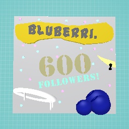 Bluberri. Congrats on 600 Followers