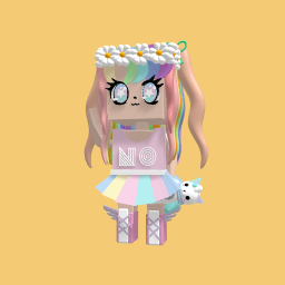 Pastel rainbow girl
