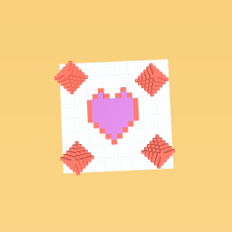 heart with red dimond.