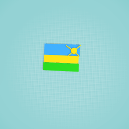 The flag of rwanda