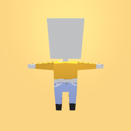 Yellow Crop top with Blue Jeans