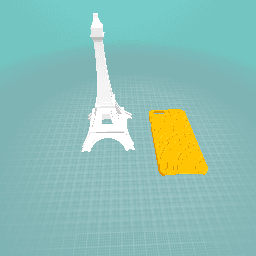 Eiffel tower with gold iphone 7