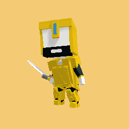 Cool battle armour fighter with sword