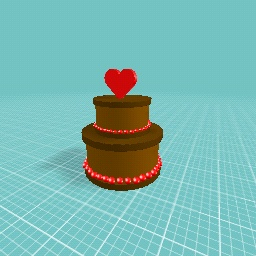 chocolate heart cake