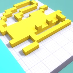 A monky with a stick do ing a bom