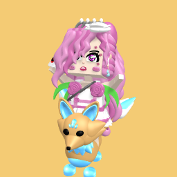 Scared pink princess