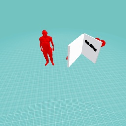 The man (the doll) and card