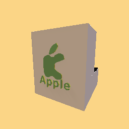 Apple PC with gold logo