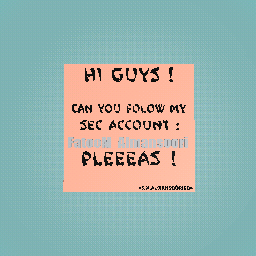 my sec account !!