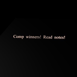 Comp winners!