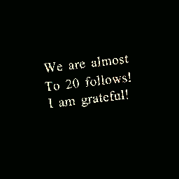 20 follows