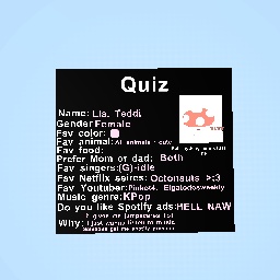 I did a quiz