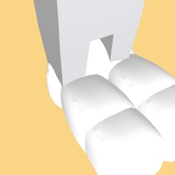 White sitting down pants