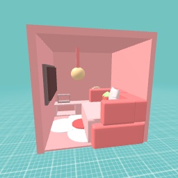 Pink living room
