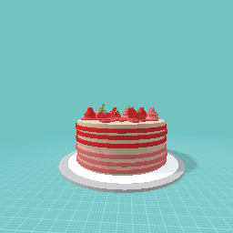 Cherry x strawberrry cake